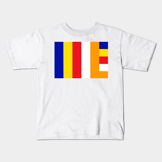 Buddhist flag Kids T-Shirt by MAGICLAMB